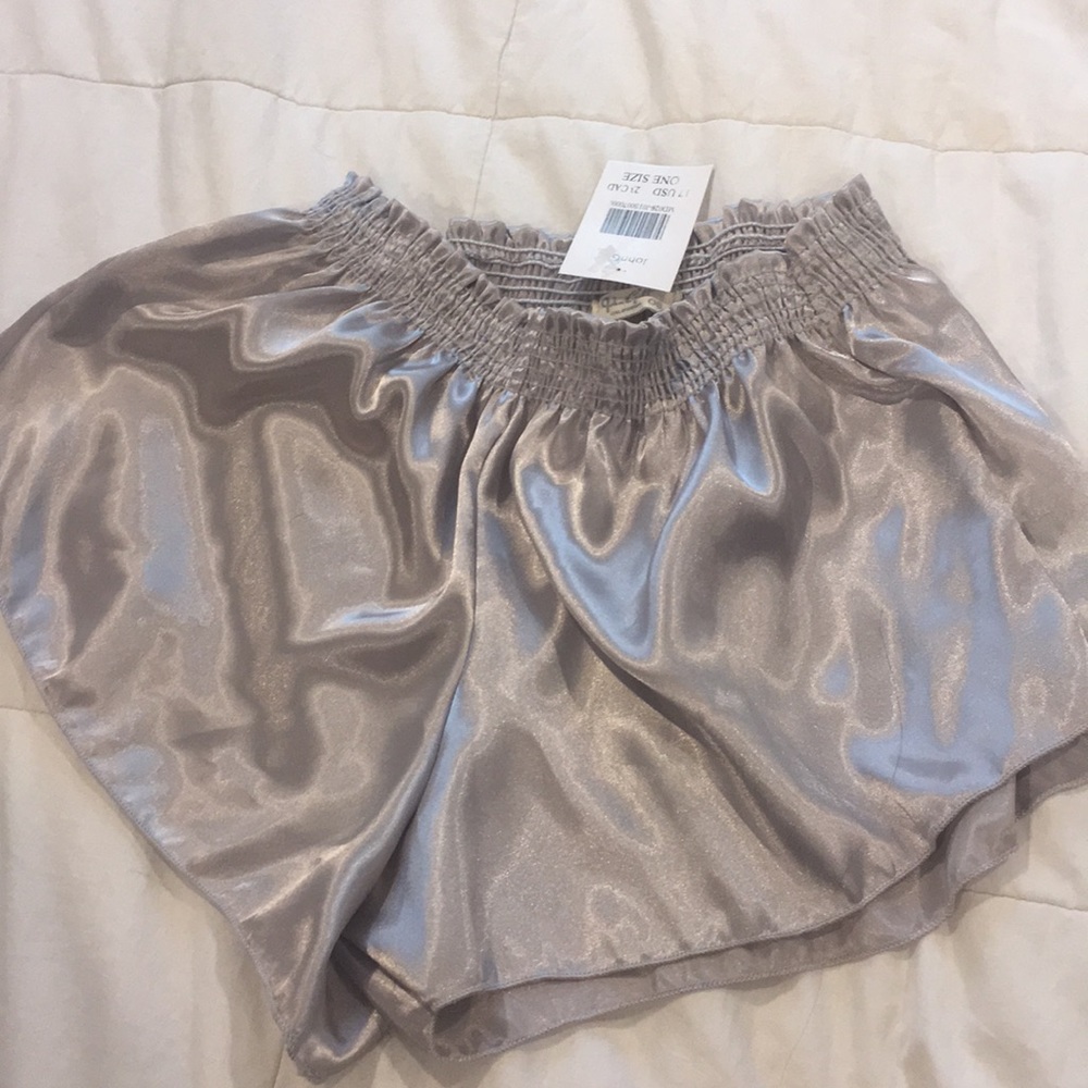 brandy meville satin shorts